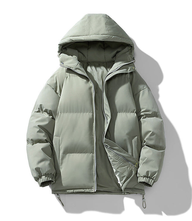 Men's Gathered Cuff Matte Puffer Jacket