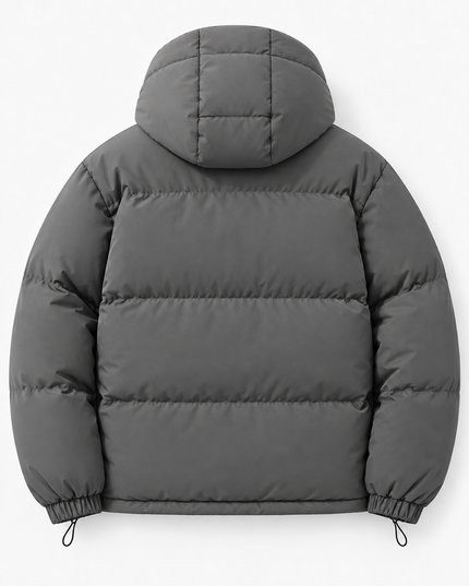 Men's Gathered Cuff Matte Puffer Jacket