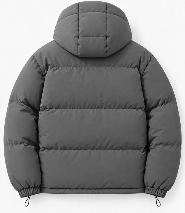 Men's Gathered Cuff Matte Puffer Jacket