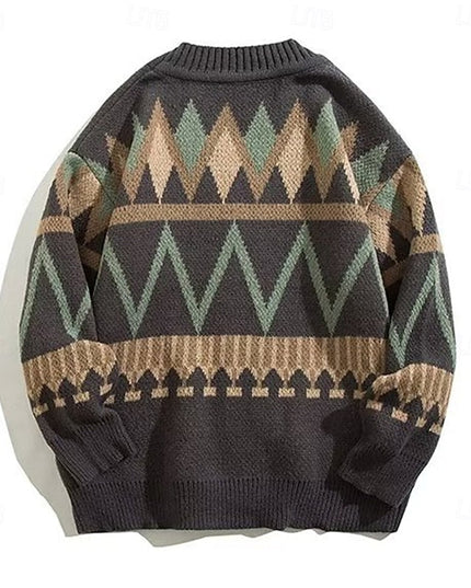 Rufus | Patterned V-Neck Cardigan