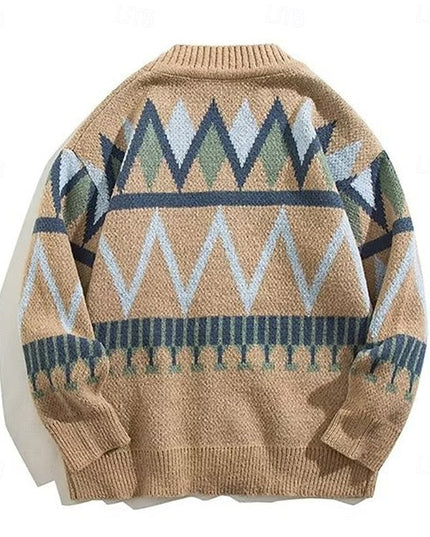 Rufus | Patterned V-Neck Cardigan