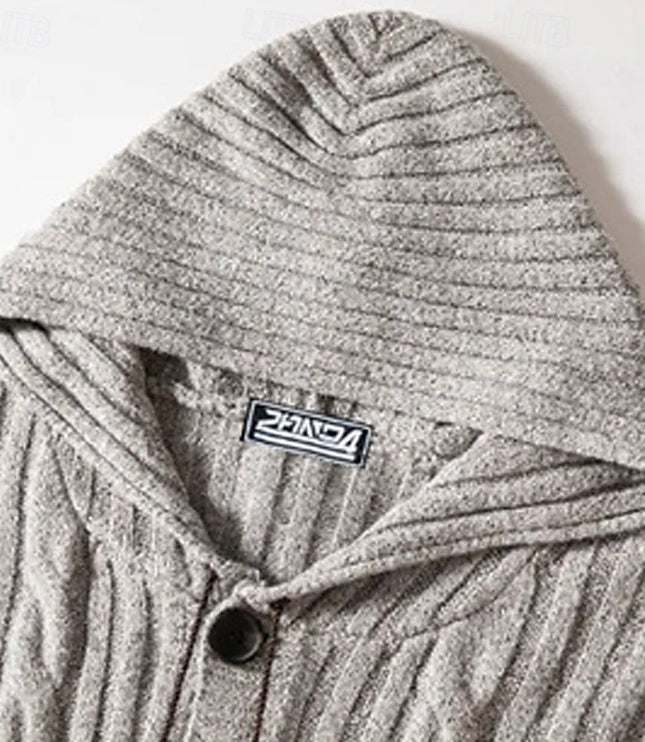 Hartley | Cable-Knit Hooded Cardigan