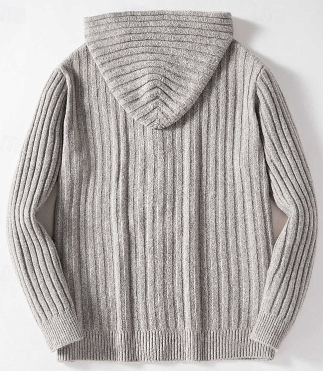 Hartley | Cable-Knit Hooded Cardigan