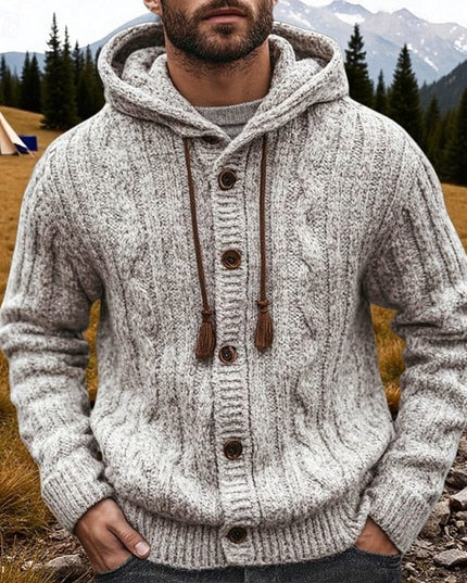 Hartley | Cable-Knit Hooded Cardigan