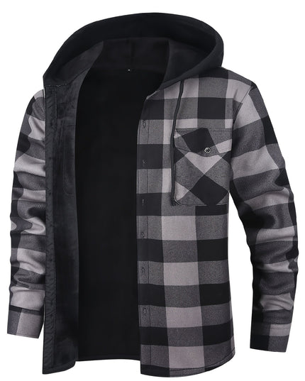 Rowan | Hooded Checked Shirt Jacket
