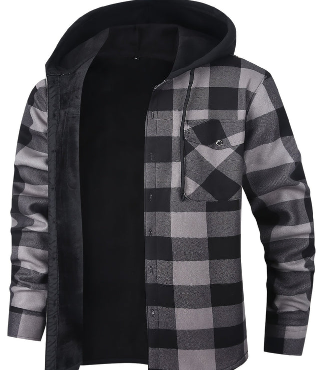 Rowan | Hooded Checked Shirt Jacket