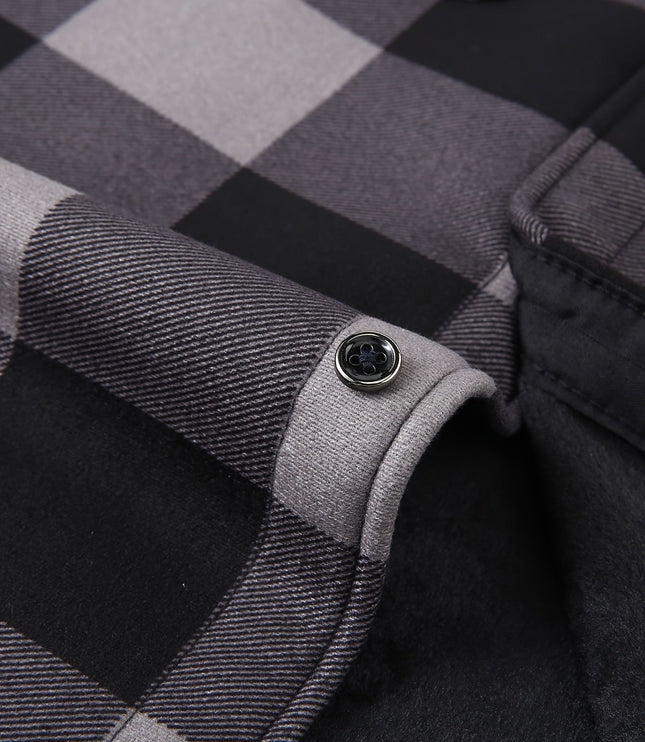 Rowan | Hooded Checked Shirt Jacket
