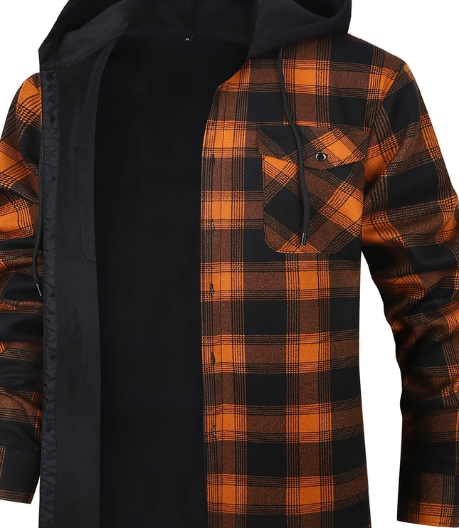 Rowan | Hooded Checked Shirt Jacket
