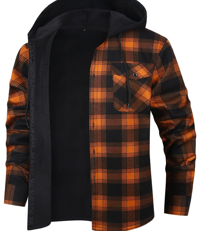Rowan | Hooded Checked Shirt Jacket