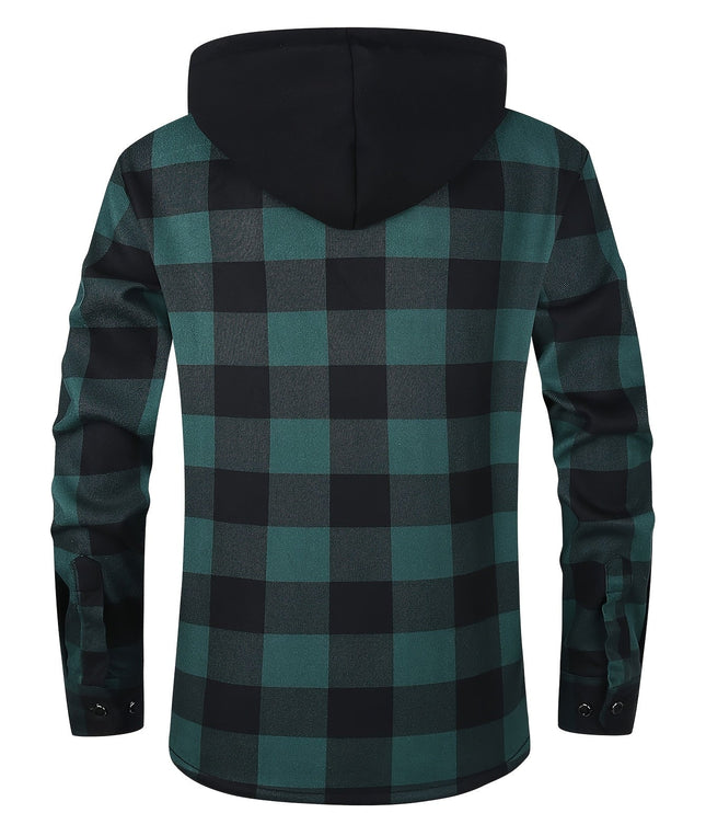Rowan | Hooded Checked Shirt Jacket