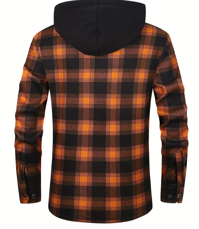Rowan | Hooded Checked Shirt Jacket