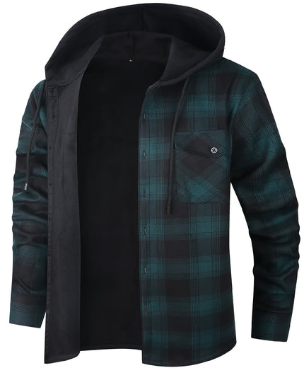 Rowan | Hooded Checked Shirt Jacket