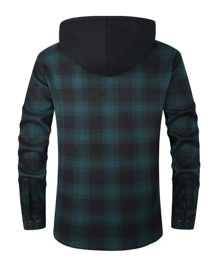 Rowan | Hooded Checked Shirt Jacket