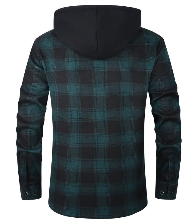 Rowan | Hooded Checked Shirt Jacket