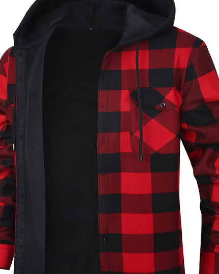 Rowan | Hooded Checked Shirt Jacket