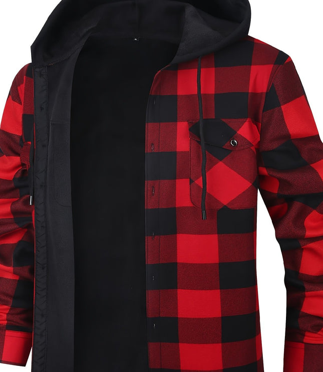 Rowan | Hooded Checked Shirt Jacket