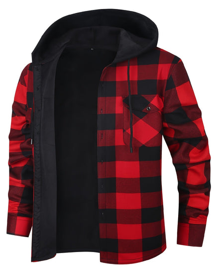 Rowan | Hooded Checked Shirt Jacket