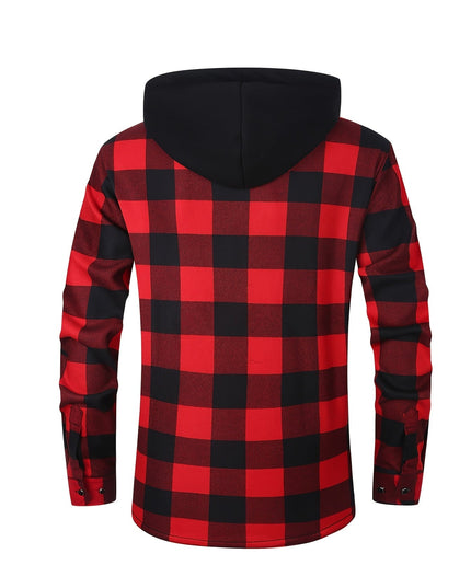 Rowan | Hooded Checked Shirt Jacket