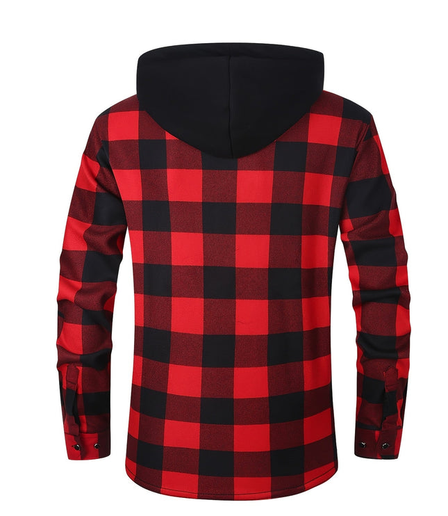 Rowan | Hooded Checked Shirt Jacket