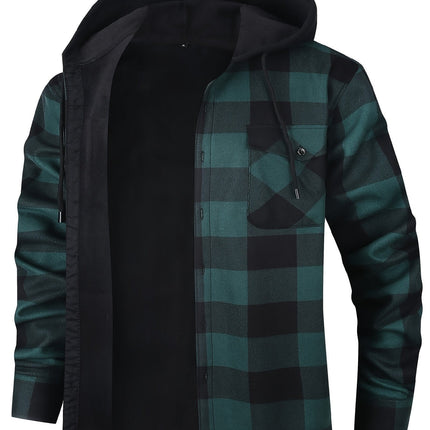 Rowan | Hooded Checked Shirt Jacket