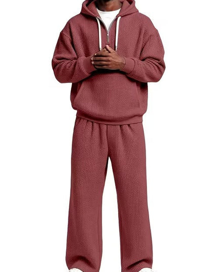 Men's Hoodie and Wide-Leg Pants Set