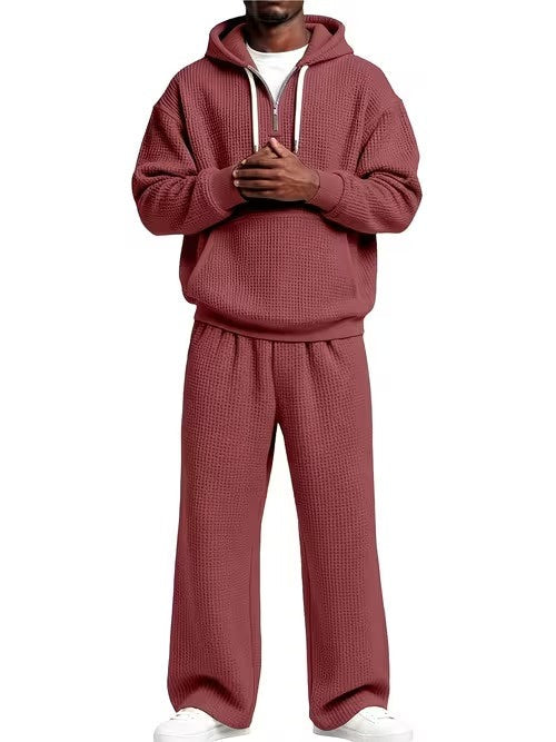 Men's Hoodie and Wide-Leg Pants Set