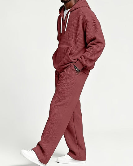 Men's Hoodie and Wide-Leg Pants Set
