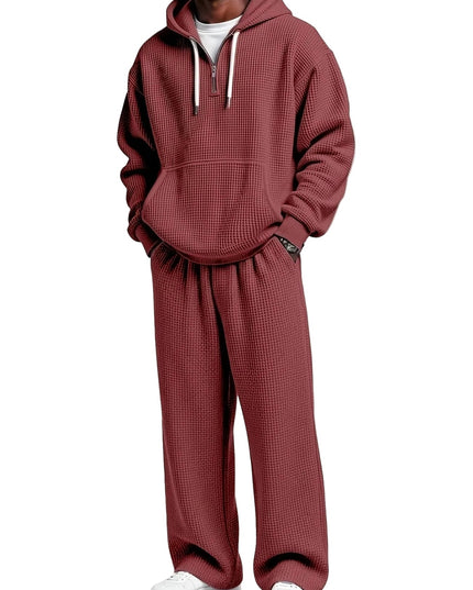 Men's Hoodie and Wide-Leg Pants Set