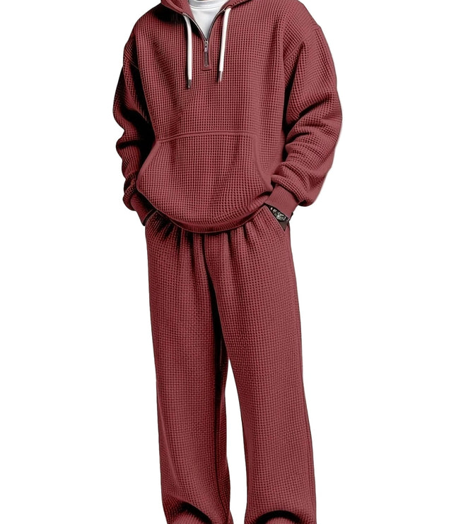 Men's Hoodie and Wide-Leg Pants Set