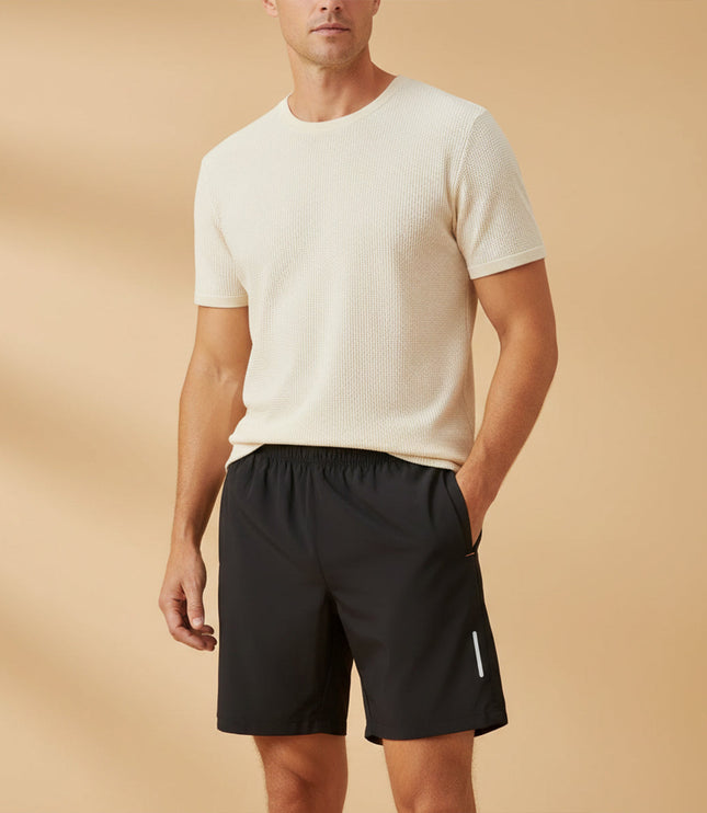 Shorts de course légers d'été pour homme avec cordon de serrage et poches
