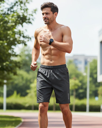 Shorts de course légers d'été pour homme avec cordon de serrage et poches