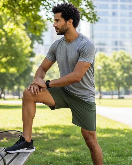 Shorts de course légers d'été pour homme avec cordon de serrage et poches