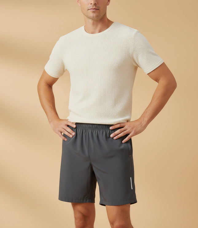 Shorts de course légers d'été pour homme avec cordon de serrage et poches