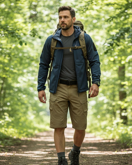Shorts cargo tactiques légers d'été pour homme, multi-poches