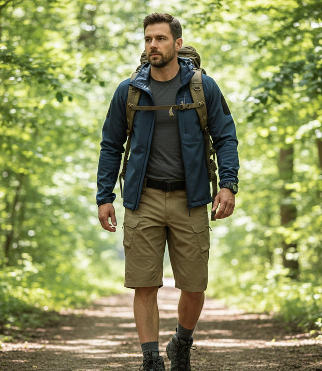 Shorts cargo tactiques légers d'été pour homme, multi-poches