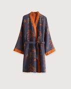 Bleu marine et Orange / M
