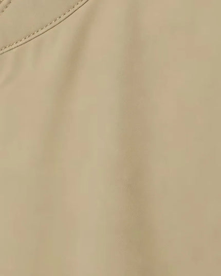 Men's Mid-Thigh Slim Shirt Collar Trench Coat
