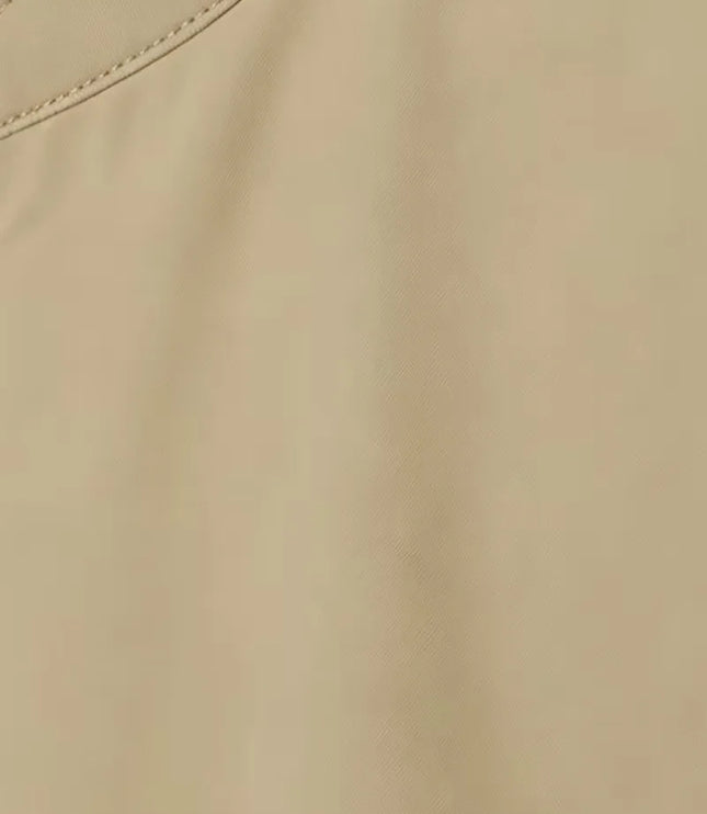 Men's Mid-Thigh Slim Shirt Collar Trench Coat