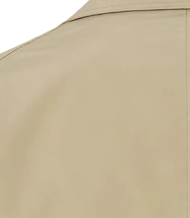 Men's Mid-Thigh Slim Shirt Collar Trench Coat