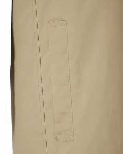 Men's Mid-Thigh Slim Shirt Collar Trench Coat