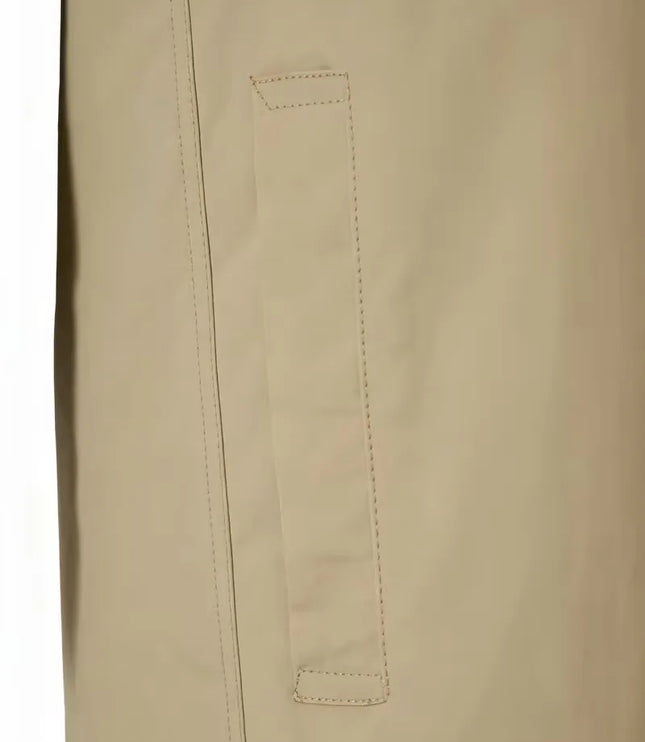 Men's Mid-Thigh Slim Shirt Collar Trench Coat