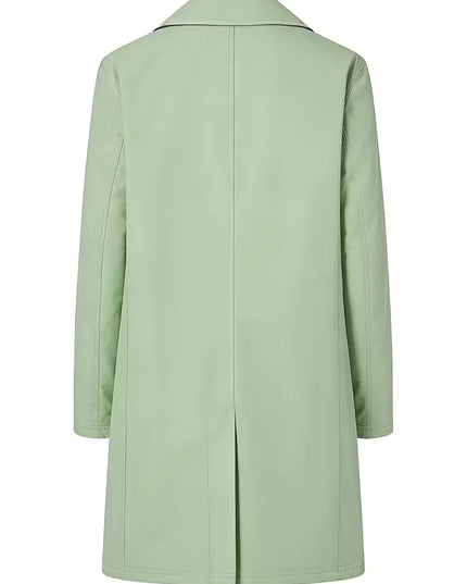 Men's Mid-Thigh Slim Shirt Collar Trench Coat