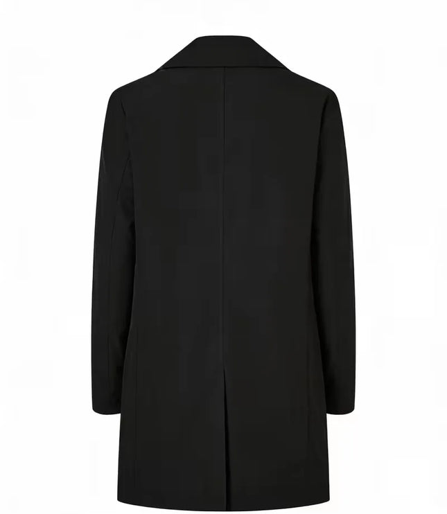 Men's Mid-Thigh Slim Shirt Collar Trench Coat