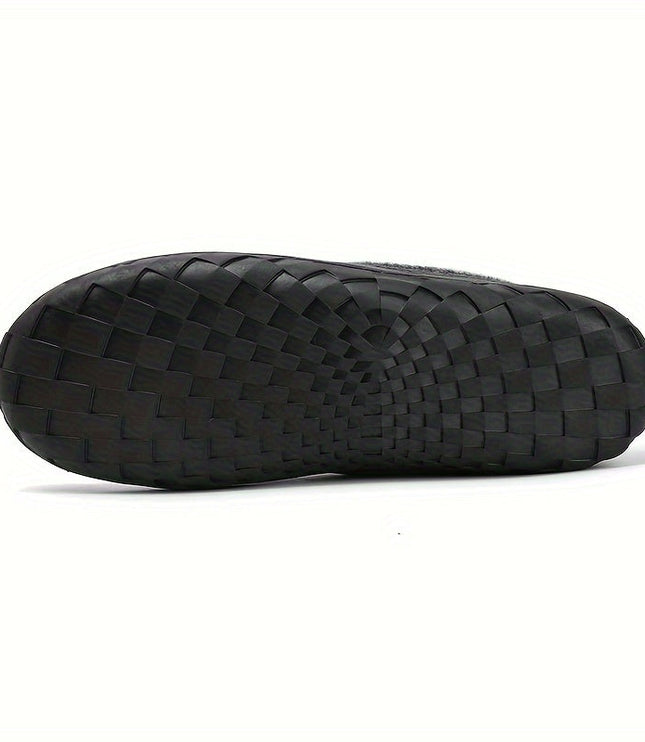 Men's Moccasin Loafer Slippers with Plush Lining