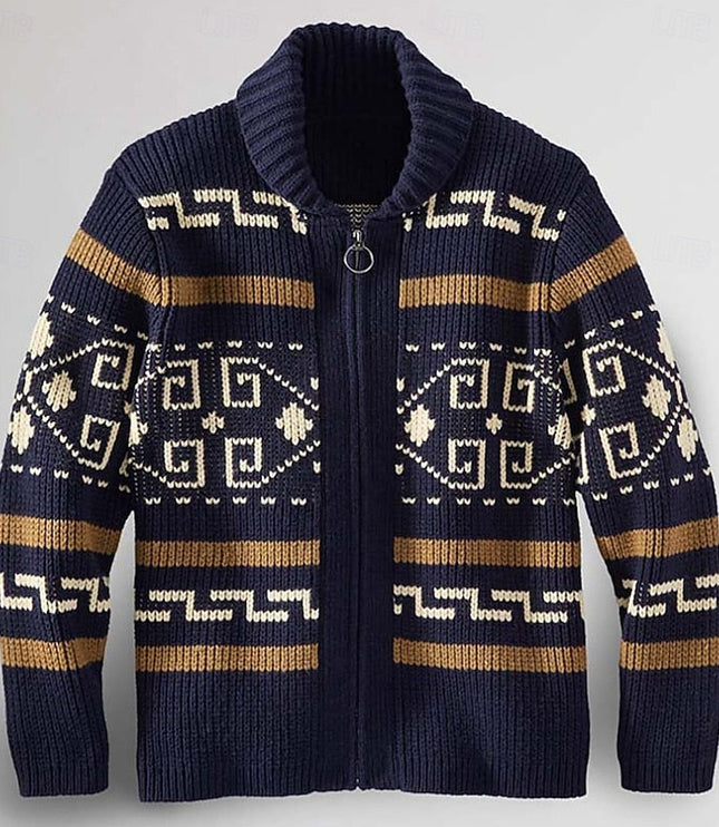 Archer | Heritage Patterned Cardigan