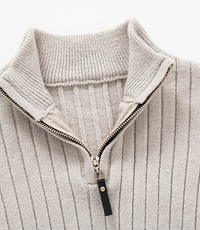 Grant | Ribbed Quarter-Zip Jumper