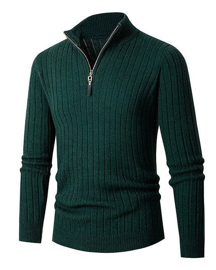 Grant | Ribbed Quarter-Zip Jumper