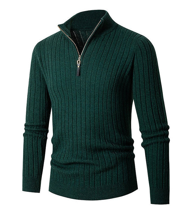 Grant | Ribbed Quarter-Zip Jumper