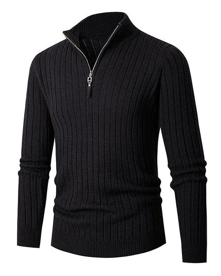 Grant | Ribbed Quarter-Zip Jumper