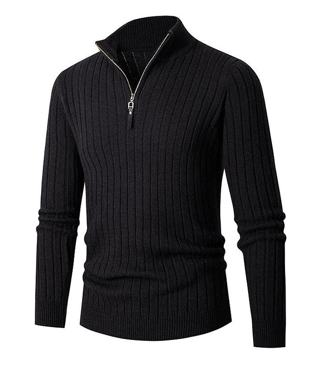 Grant | Ribbed Quarter-Zip Jumper